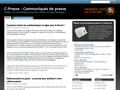 Communiqus de presse en ligne